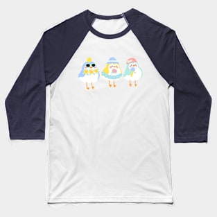 Target Birds Summer Cute Art Baseball T-Shirt